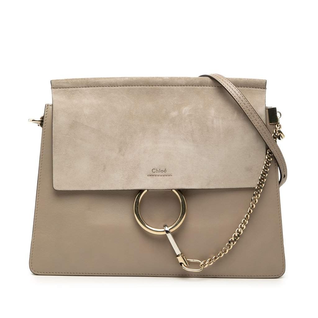 Chloé Medium Leather Faye Shoulder Bag MultiColor Leather Very good condition - Front View