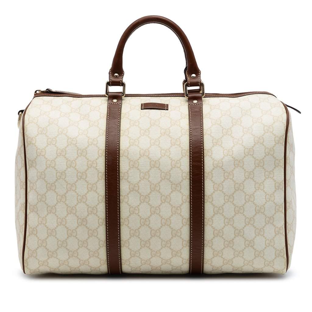 Gucci Large GG Supreme Joy Boston Bag Brown Very good condition - Front View