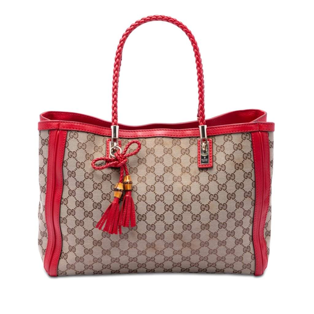 Gucci Medium GG Canvas Bella Tote Beige Very good condition - Front View