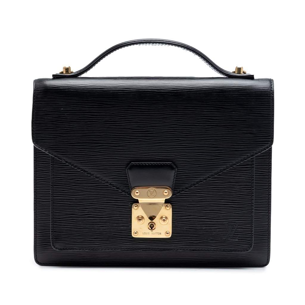 Louis Vuitton Epi Monceau 28 Black Leather Very good condition - Front View