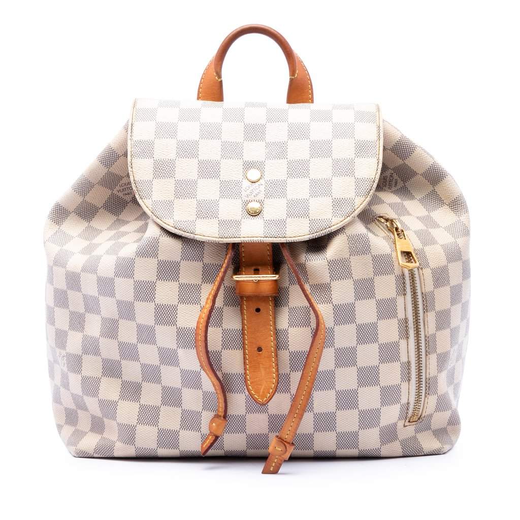 Louis Vuitton Damier Azur Sperone White Good condition - Front View