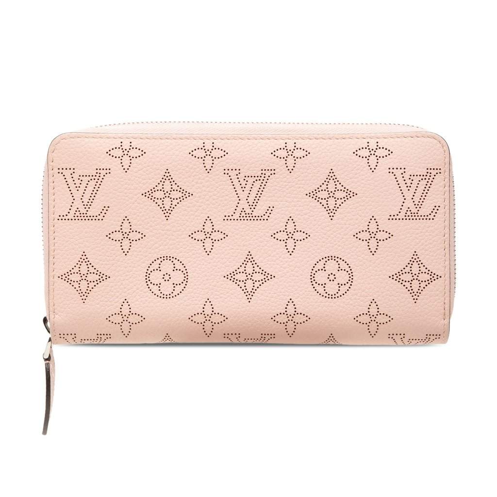Louis Vuitton Monogram Mahina Zippy Wallet Pink Leather Very good - Front View