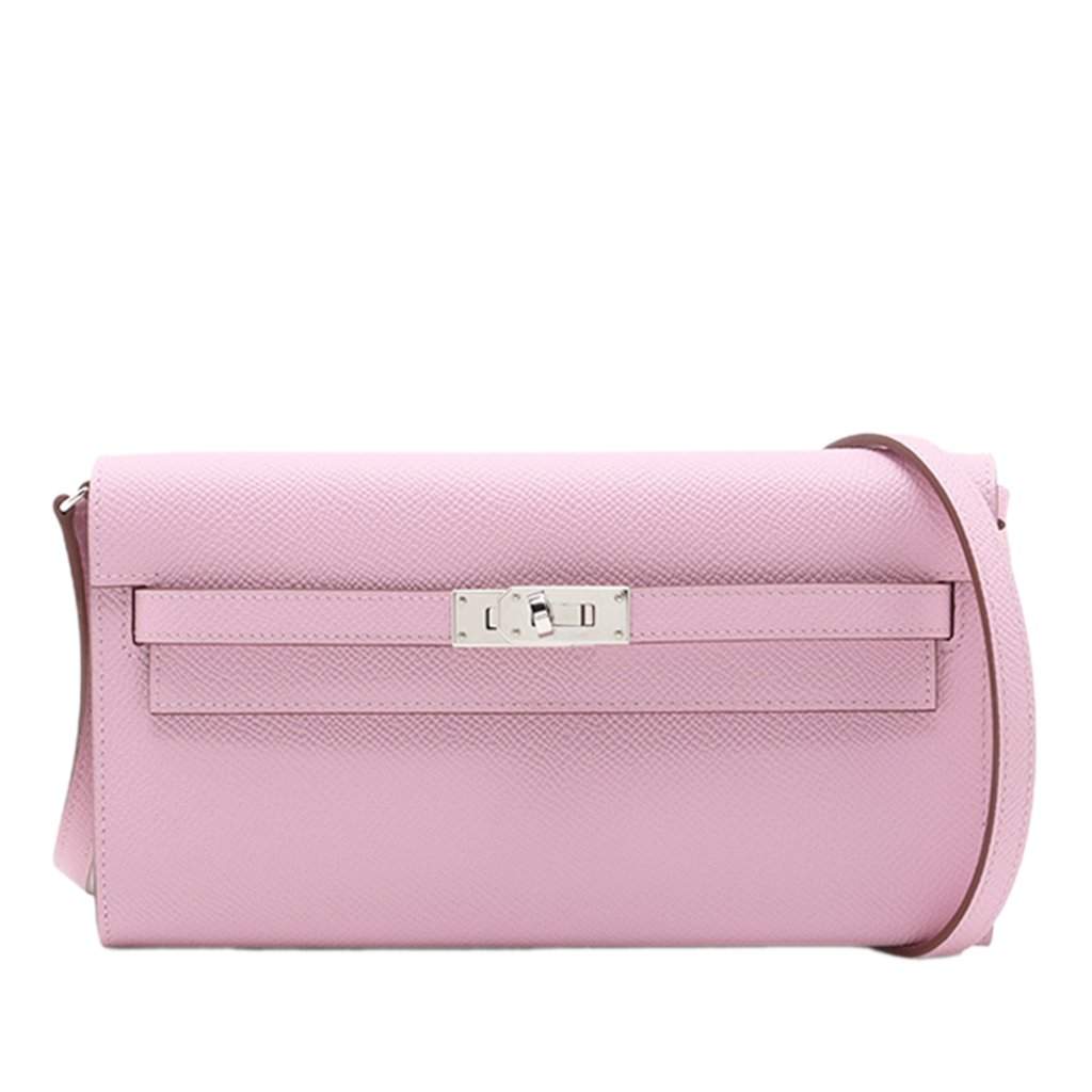 Hermès Epsom Kelly To Go Wallet Pink Leather Very good condition - Front View