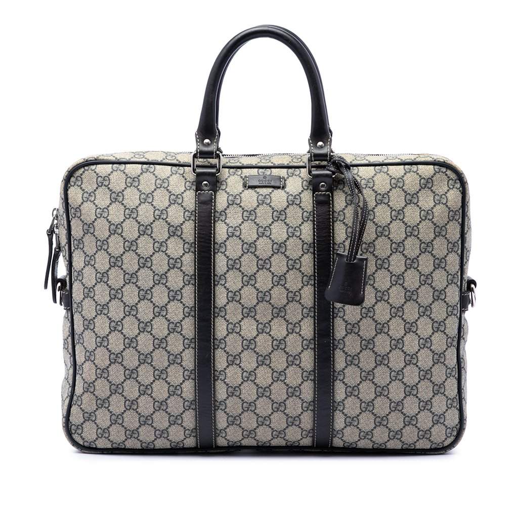 Gucci GG Supreme Business Bag Beige Very good condition - Front View