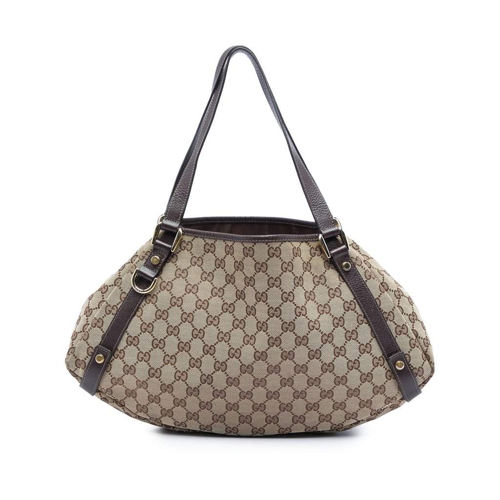 Gucci GG Canvas Abbey D Ring Tote Beige Good - Front View