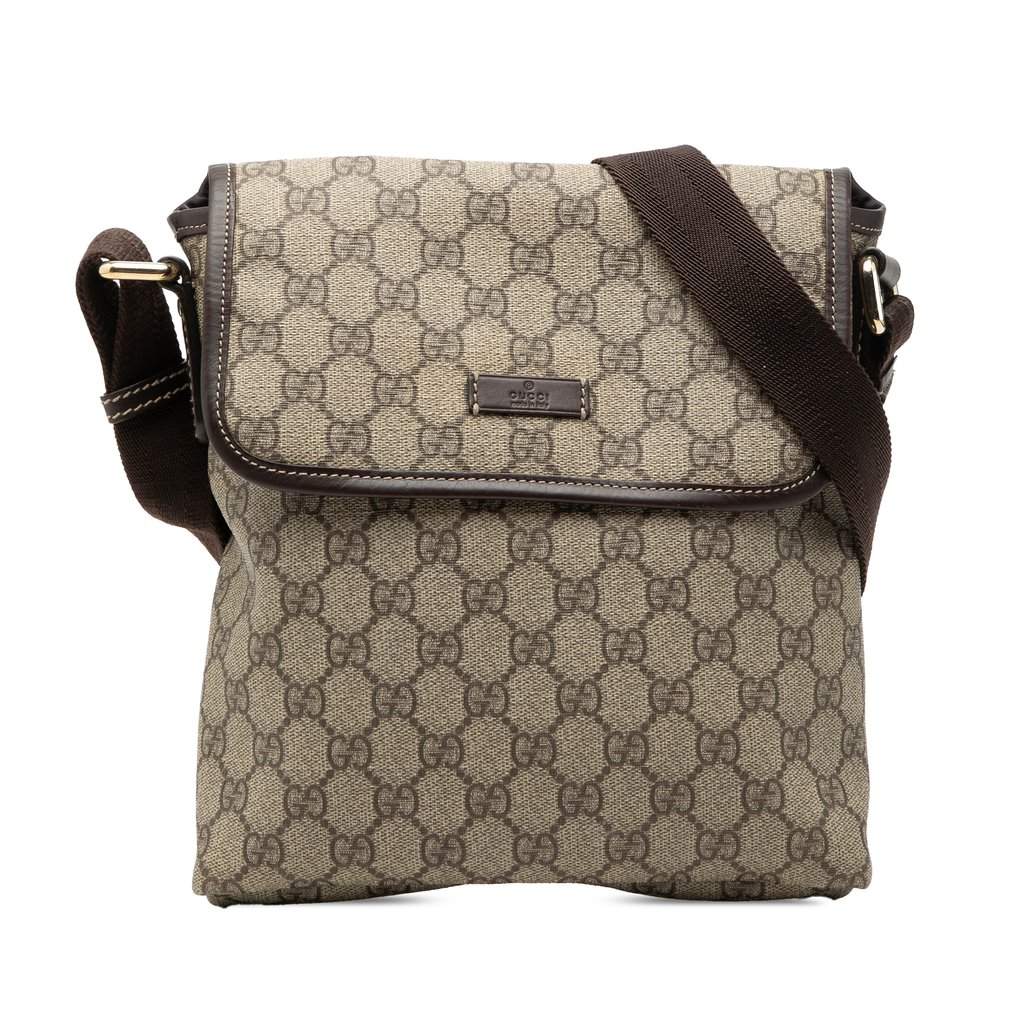 Gucci GG Supreme Crossbody Beige Very good condition - Front View