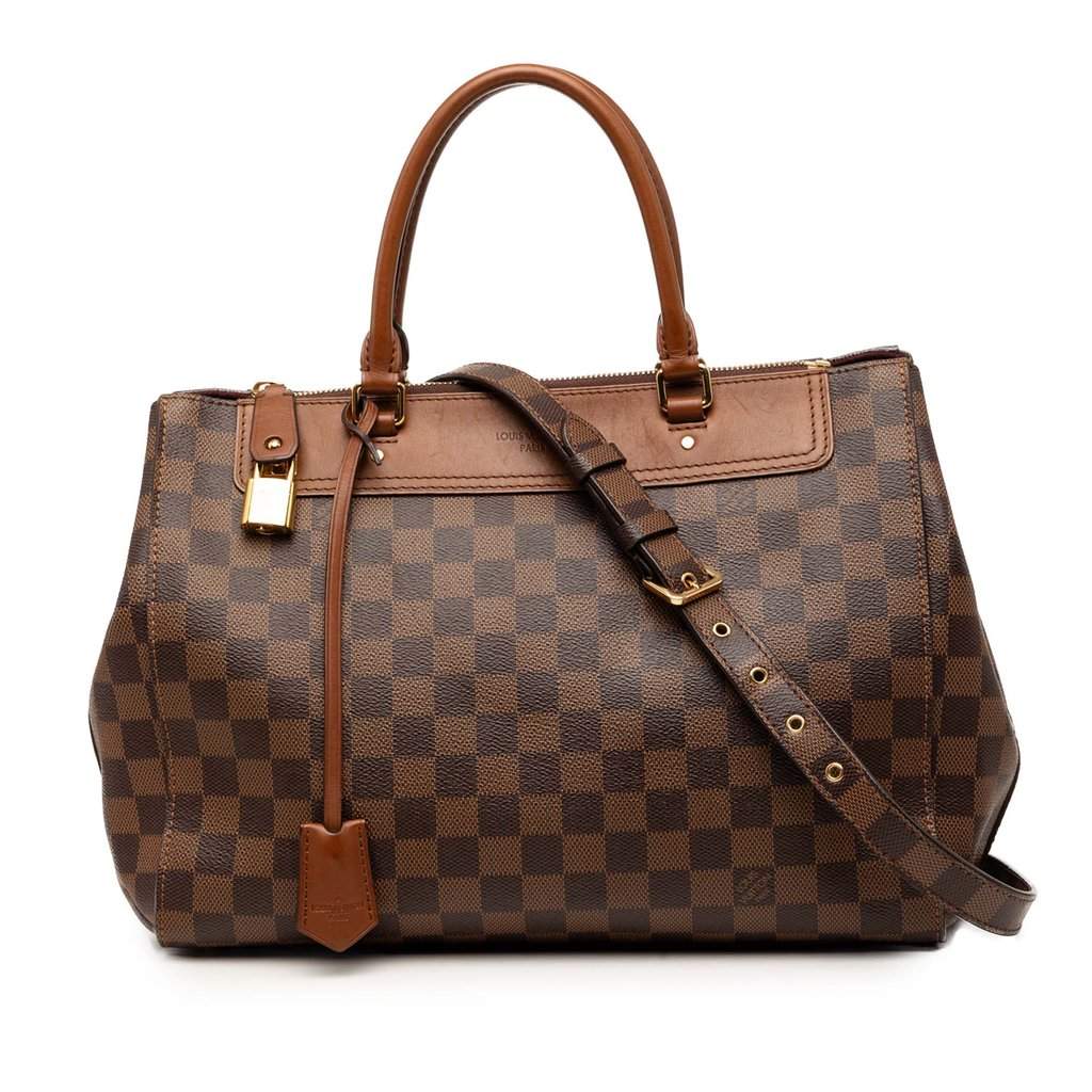 Louis Vuitton Damier Ebene Greenwich PM Brown Good condition - Front View