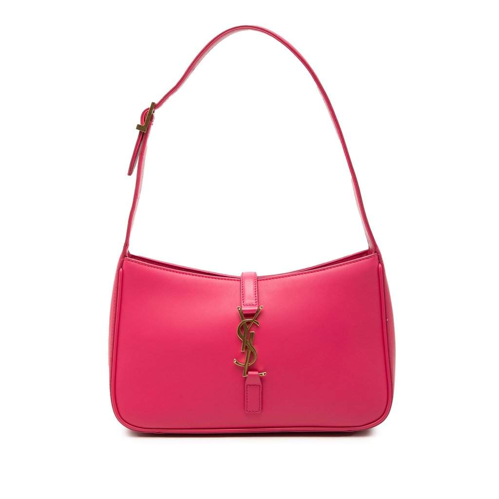 Saint Laurent Smooth Calfskin Le 5 a 7 Pink Leather Very good condition - Front View