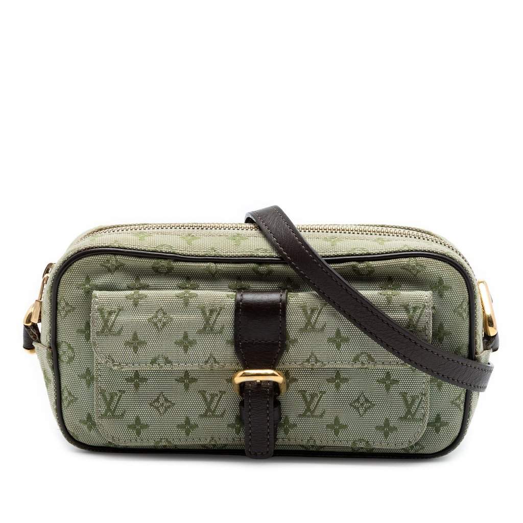 Louis Vuitton Monogram Mini Lin Juliette MM Green Very good condition - Front View
