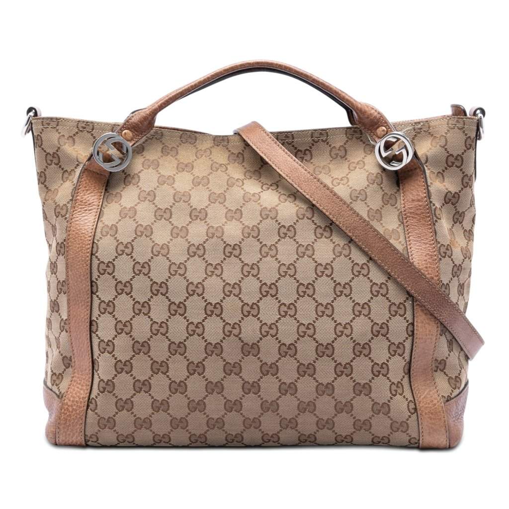 Gucci Medium GG Canvas Miss GG Satchel Beige Very good condition - Front View