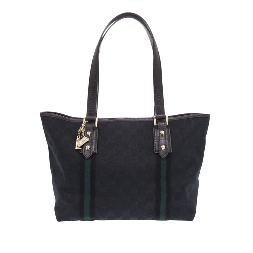 Gucci GG Canvas Jolicoeur Tote Black Very good - Front View