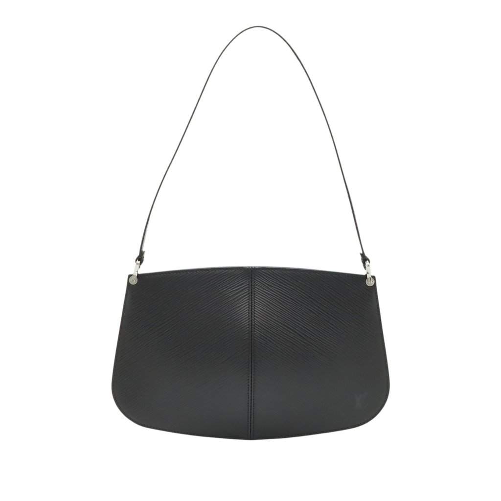 Louis Vuitton Epi Demi Lune Pochette Black Leather Very good condition - Front View