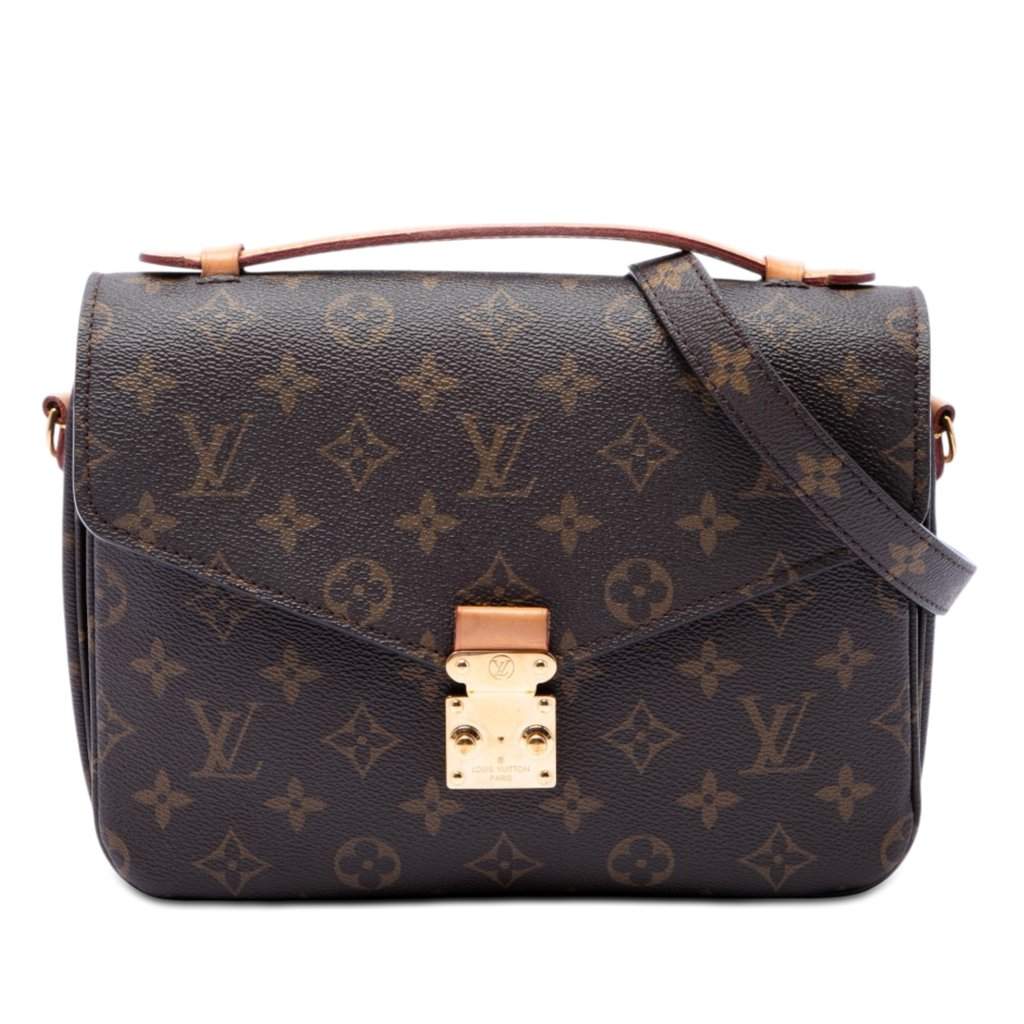 Louis Vuitton Monogram Pochette Metis Brown Very good - Front View