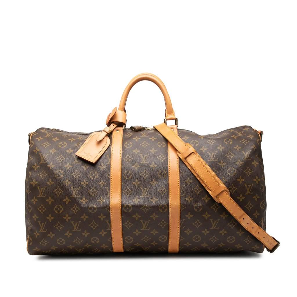 Louis Vuitton Monogram Keepall Bandouliere 55 Brown Very good condition - Front View