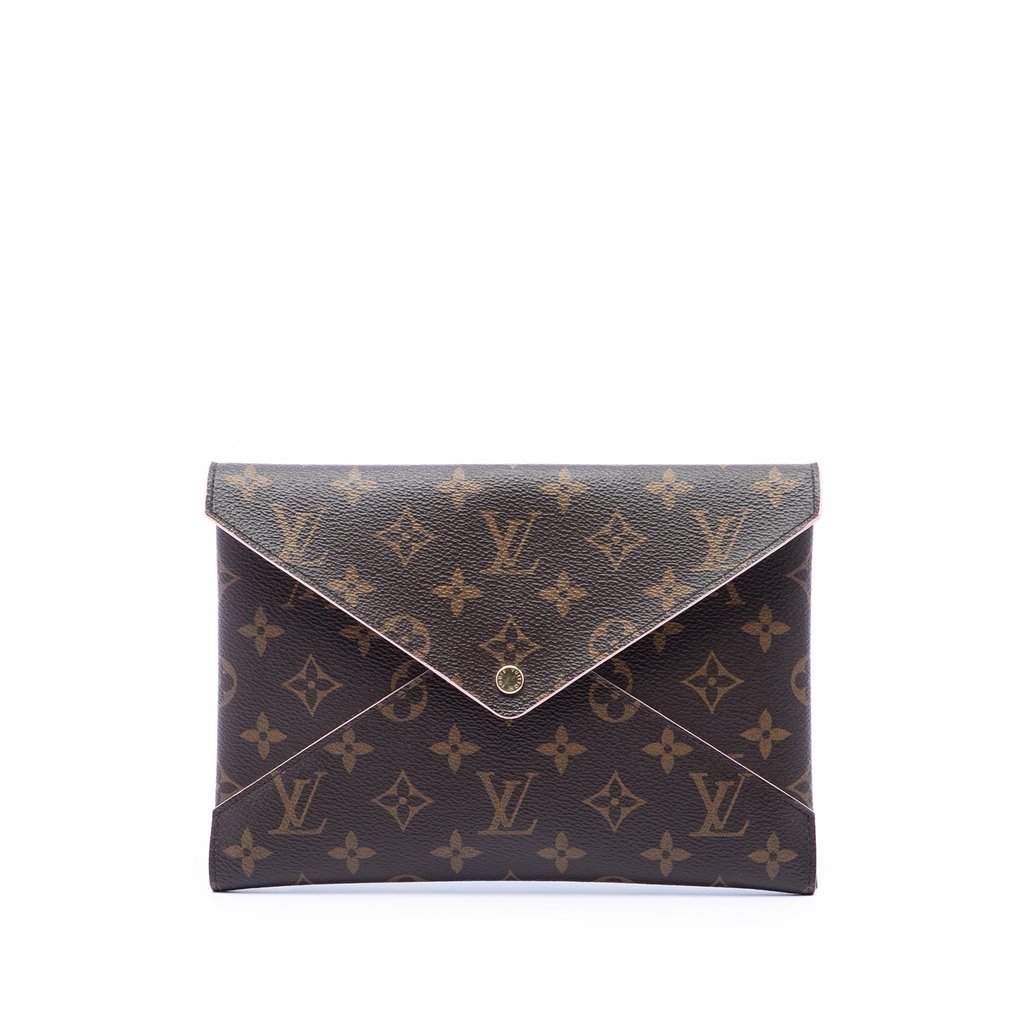 Louis Vuitton Monogram Pochette Kirigami GM Brown Very good - Front View