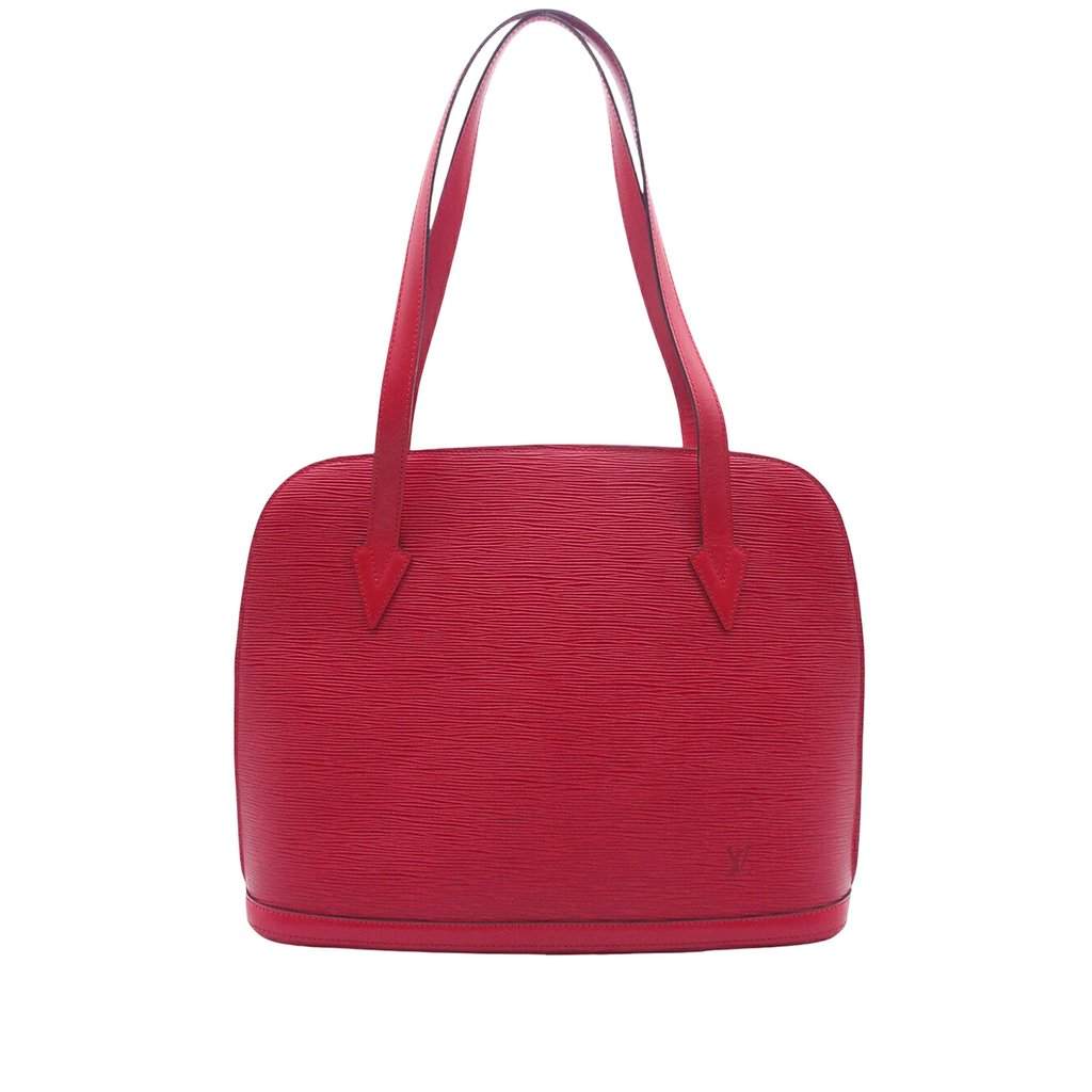 Louis Vuitton Epi Lussac Red Leather Very good - Front View