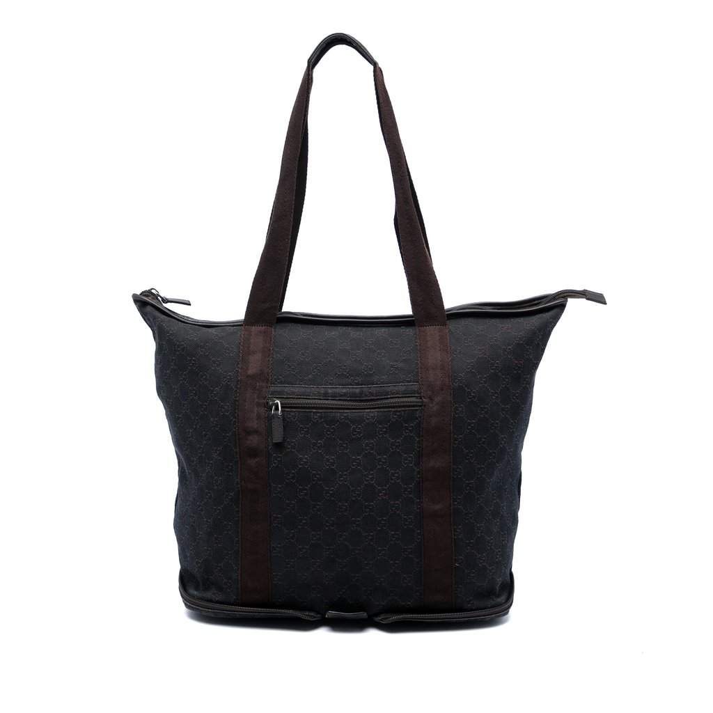 Gucci GG Denim Tote Blue Very good - Front View