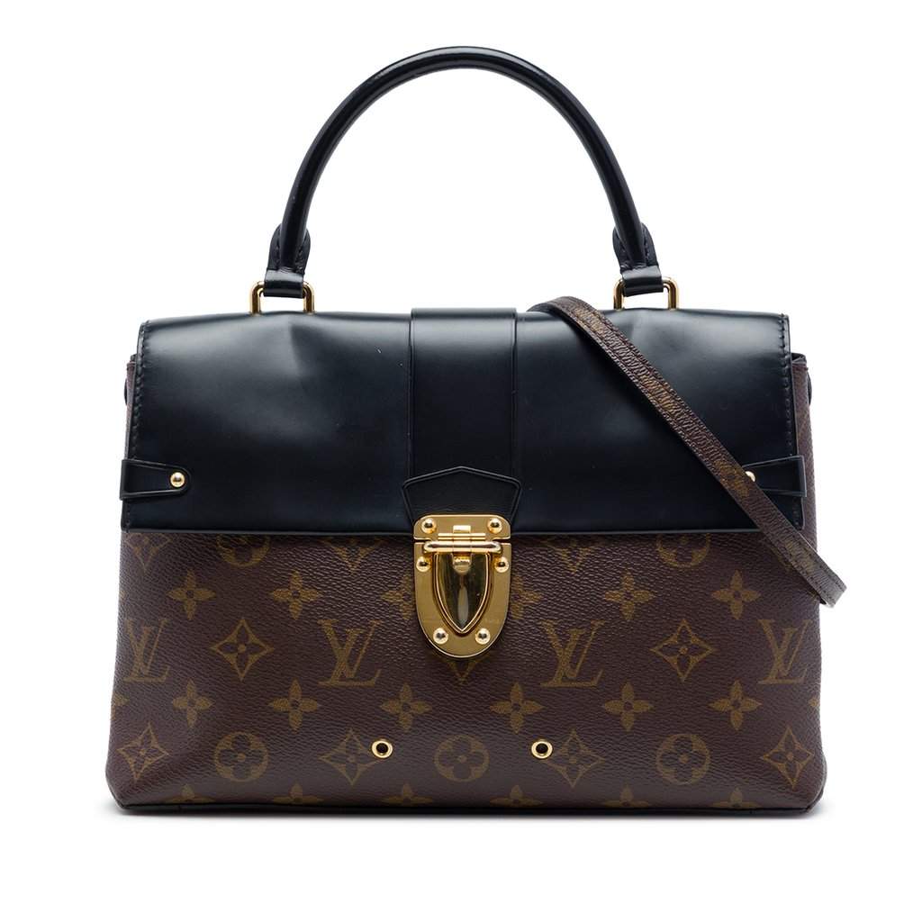 Louis Vuitton Monogram One Handle Flap MM Satchel Brown Very good - Front View