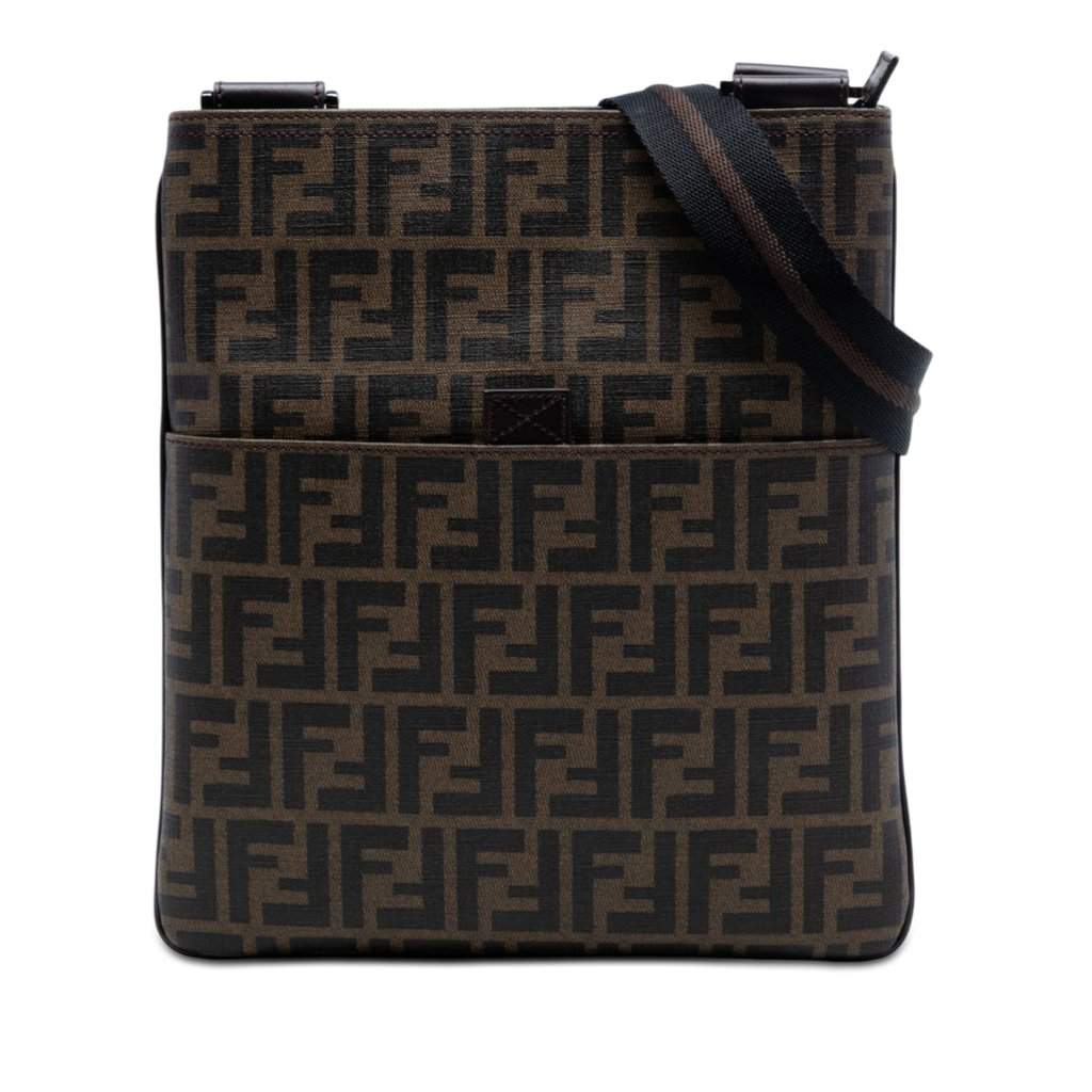 Fendi Zucca Spalmati Crossbody Brown Very good condition - Front View