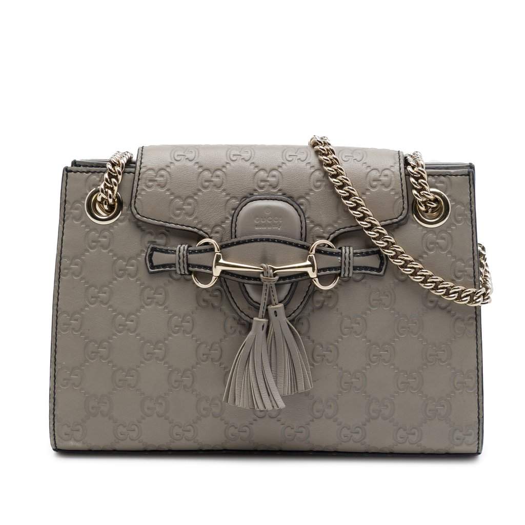 Gucci Small Guccissima Emily Shoulder Bag MultiColor Leather Very good - Front View