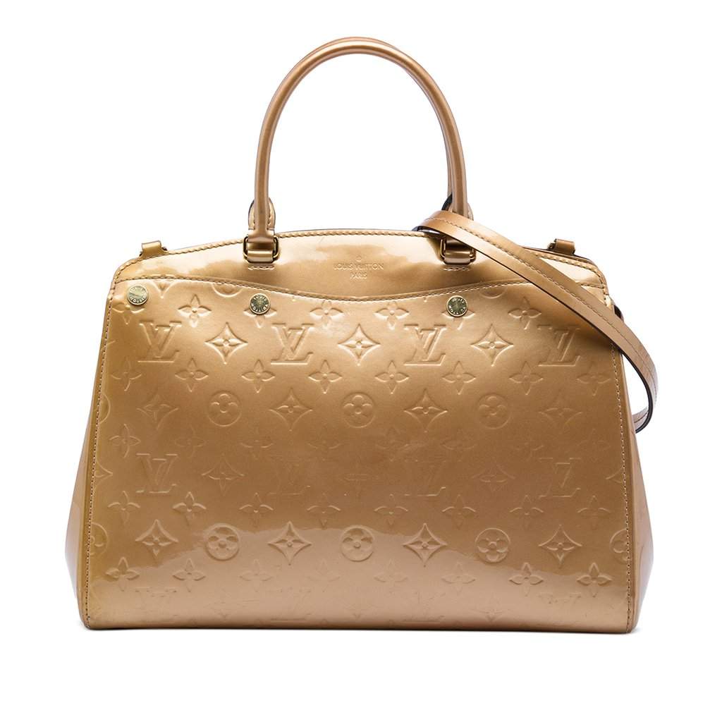 Louis Vuitton Monogram Vernis Brea MM Brown Leather Very good - Front View