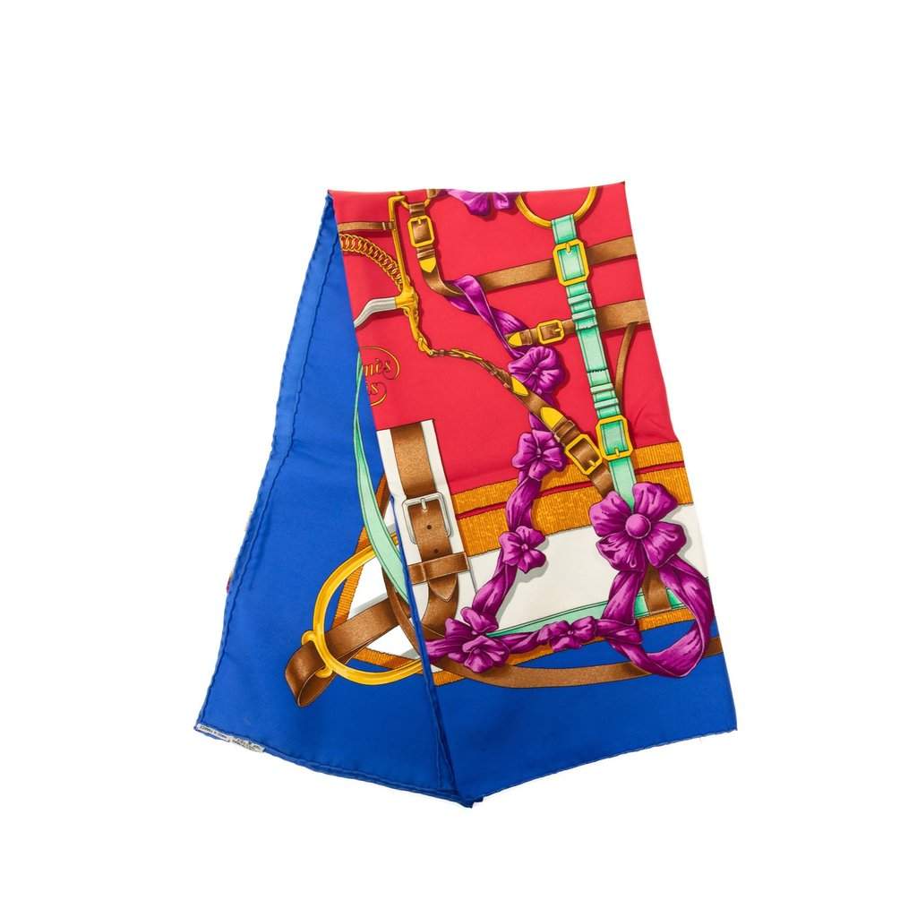 Hermès Grand Manege Silk Scarf 90 Red Very good - Front View
