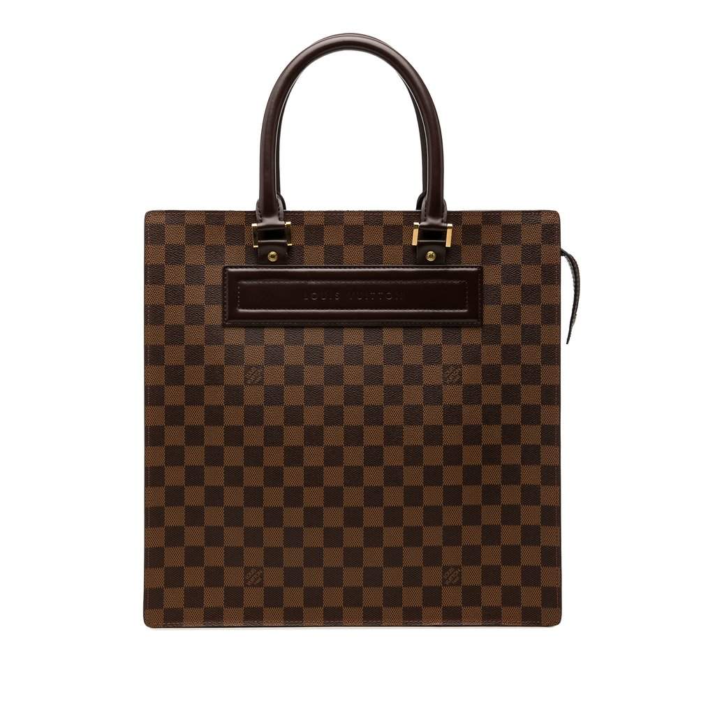 Louis Vuitton Damier Ebene Venice Sac Plat GM Brown Very good condition - Front View