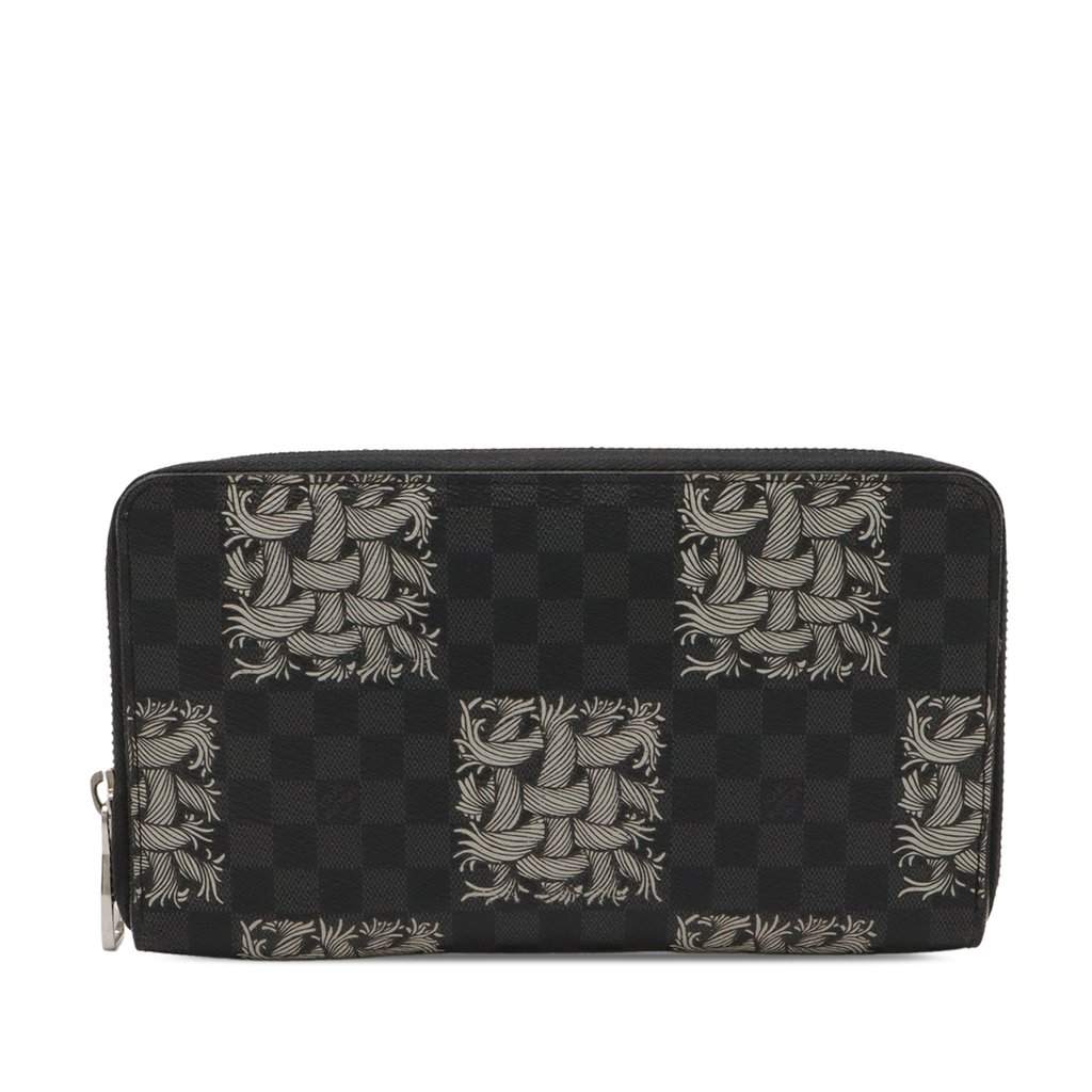 Louis Vuitton Christopher Nemeth Damier Graphite Zippy Organizer Wallet Black Very good - Front View