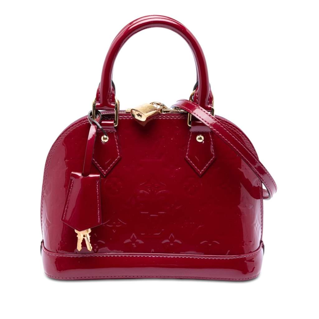 Louis Vuitton Monogram Vernis Alma BB Purple Leather Very good - Front View