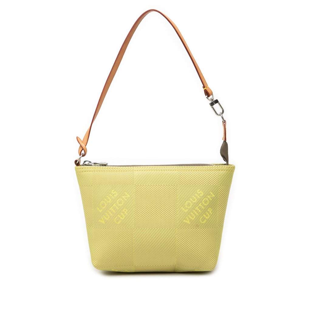 Louis Vuitton Damier Geant LV Cup Volunteer Pochette Green Very good - Front View