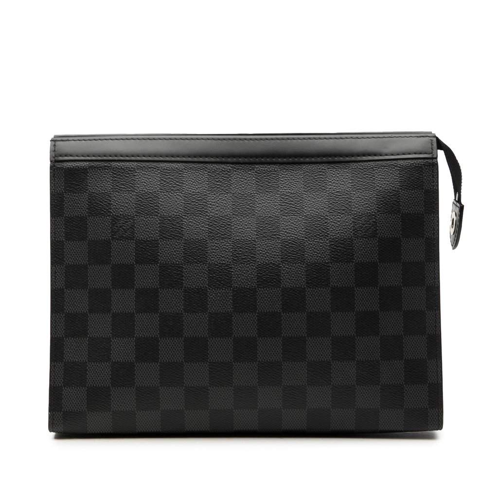 Louis Vuitton Damier Graphite Pochette Voyage MM Black Very good - Front View