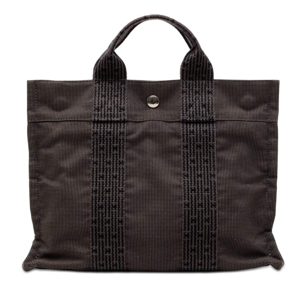 Hermès Canvas Herline PM Black Very good condition - Front View