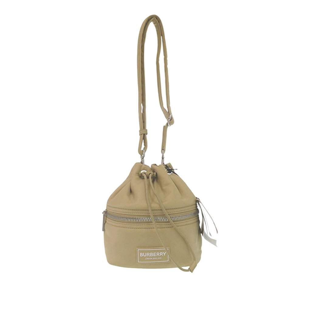 Burberry Nylon Ryle Bucket Bag Beige Very good condition - Front View