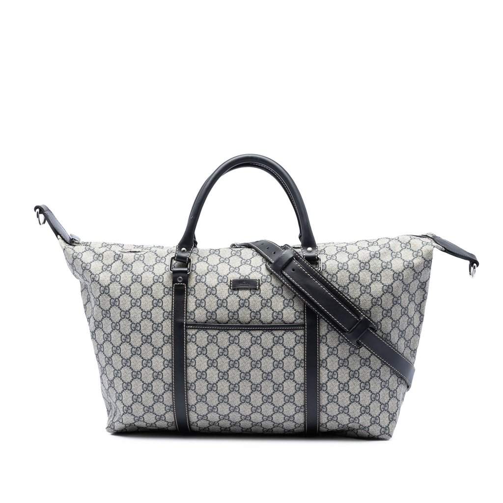 Gucci GG Supreme Carry On Duffle Bag Beige Very good condition - Front View
