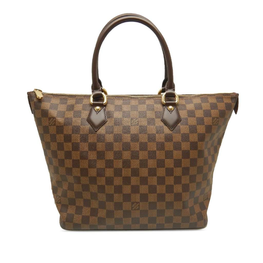 Louis Vuitton Damier Ebene Saleya MM Brown Very good - Front View
