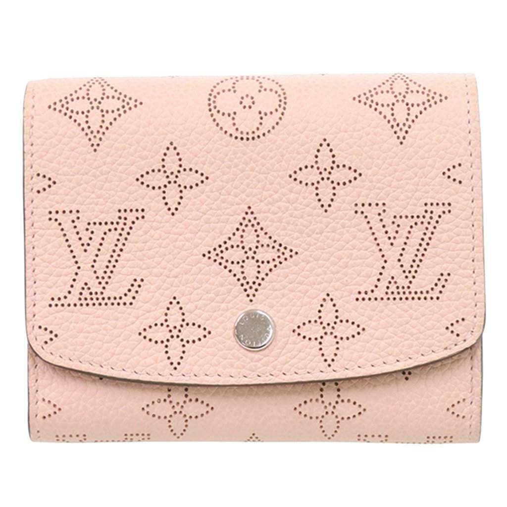 Louis Vuitton Monogram Mahina Iris Compact Wallet Pink Leather Very good condition - Front View
