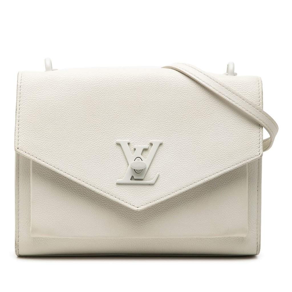 Louis Vuitton Soft Calfskin MyLockMe Chain BB White Leather Very good condition - Front View