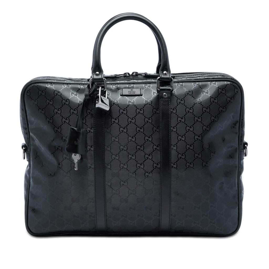 Gucci GG Imprime Business Bag Black Very good - Front View