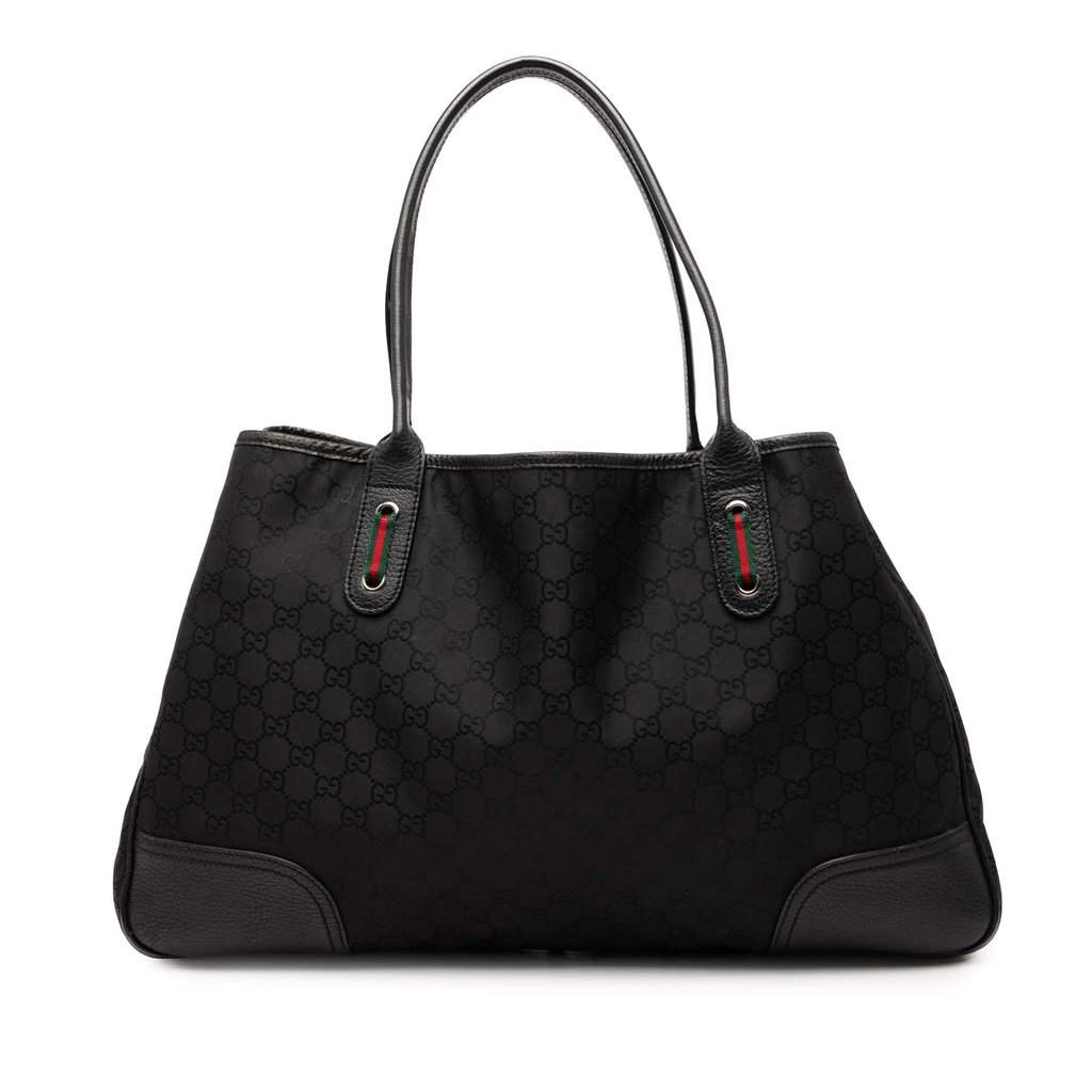 Gucci GG Nylon Princy Tote Black Very good condition - Front View