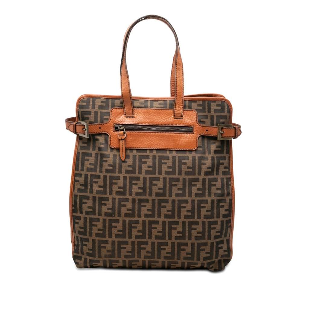 Fendi Zucca Canvas Tote Brown Very good condition - Front View