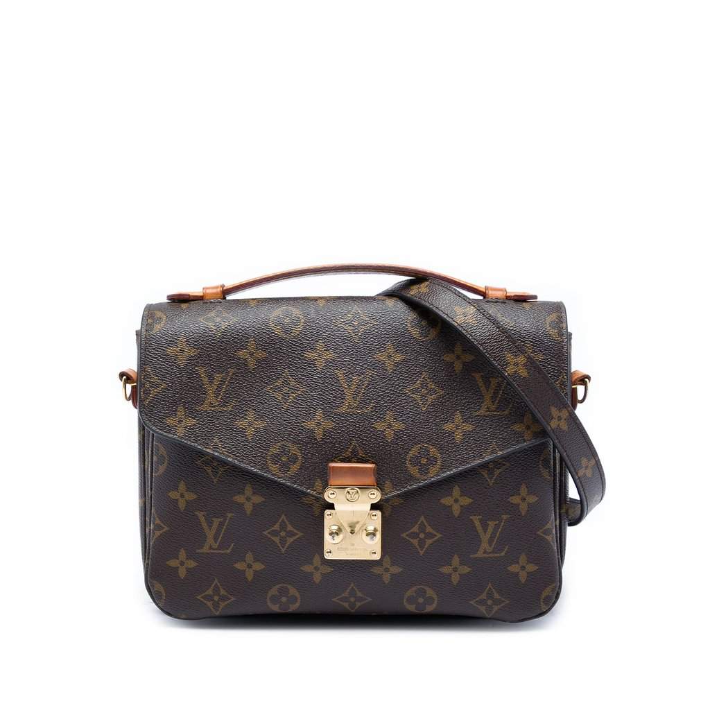 Louis Vuitton Monogram Pochette Metis Brown Very good - Front View