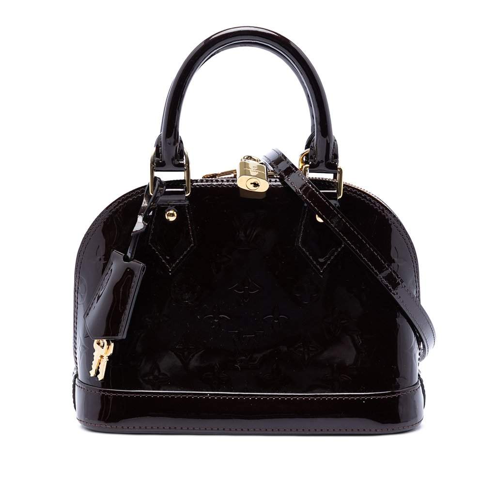 Louis Vuitton Monogram Vernis Alma BB Purple Leather Very good condition - Front View
