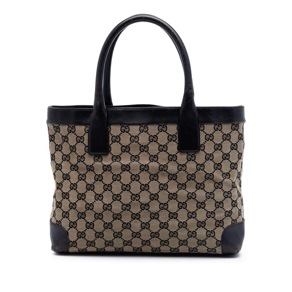 Gucci GG Canvas Handbag Beige Very good condition - Front View