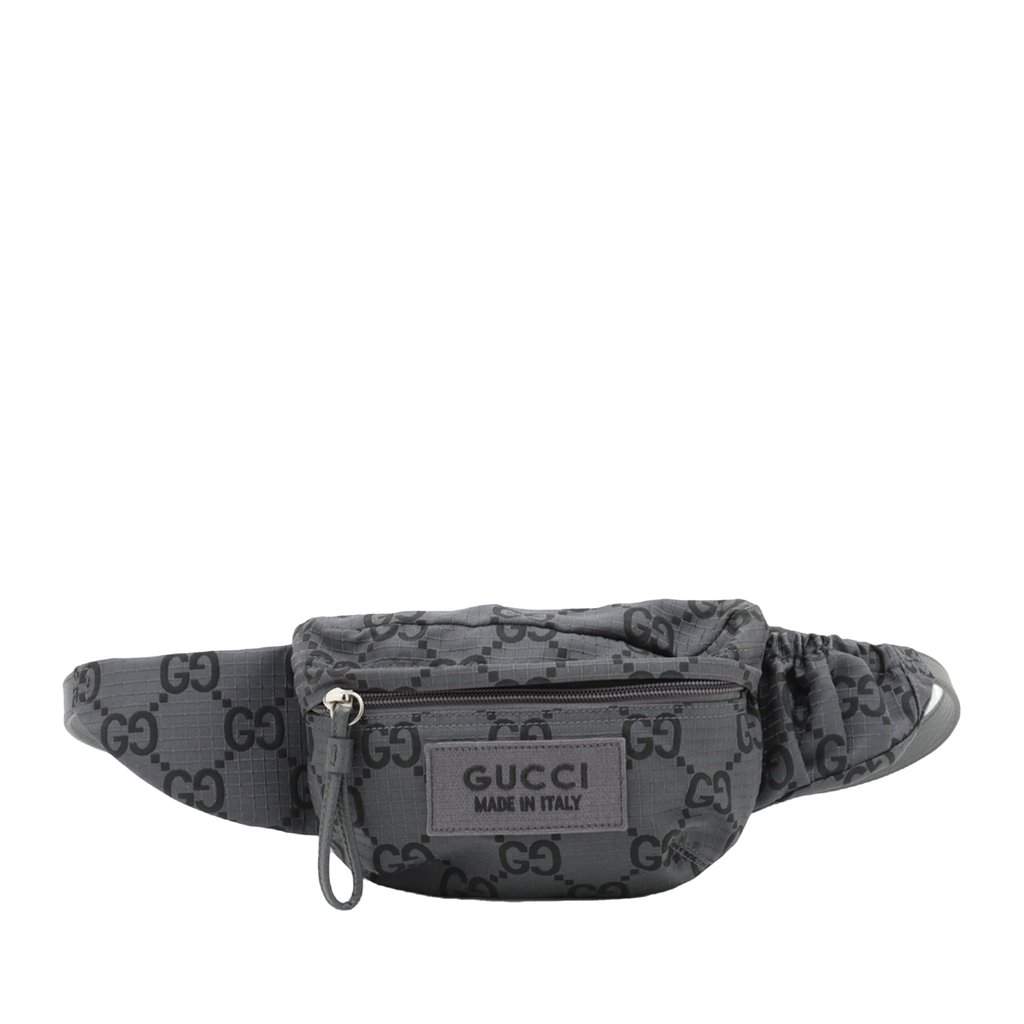 Gucci GG Nylon Ripstop Belt Bag Green Very good - Front View