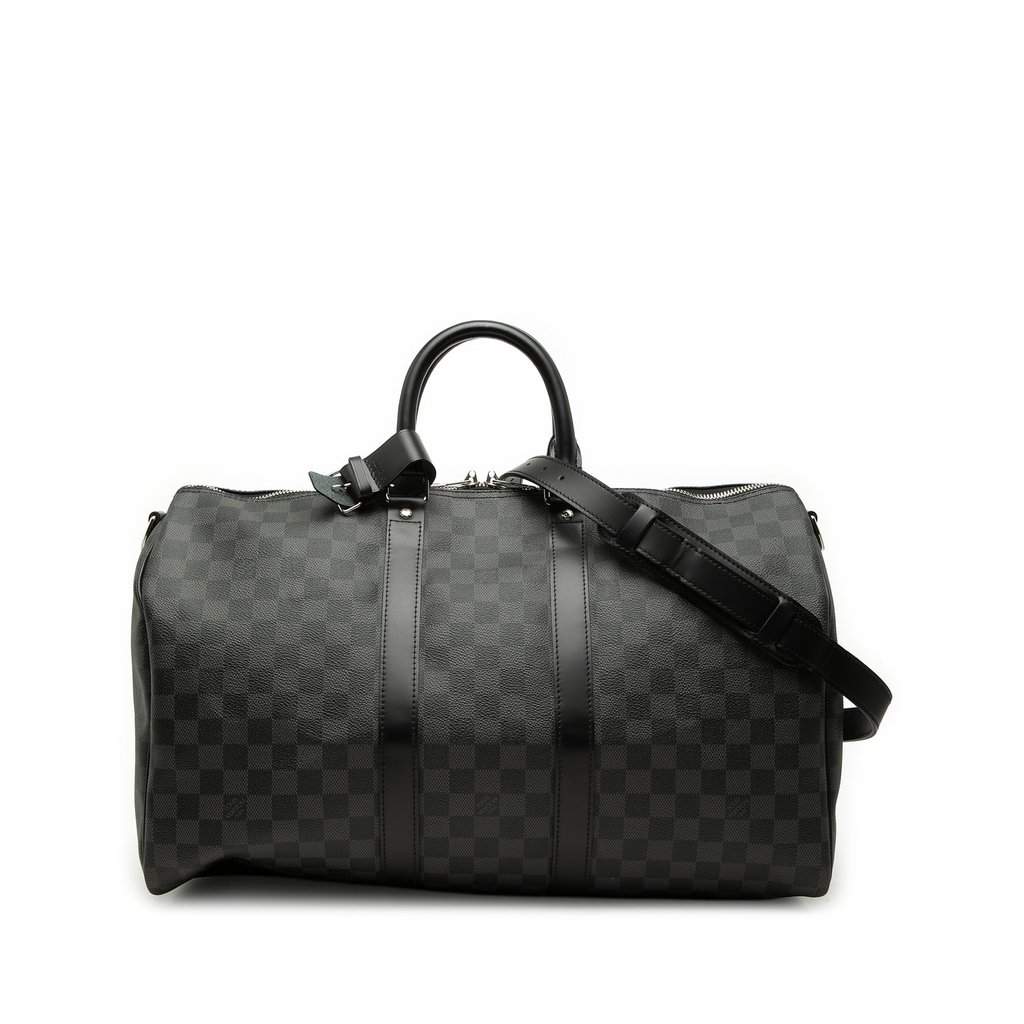 Louis Vuitton Damier Graphite Keepall Bandouliere 45 Black Very good condition - Front View