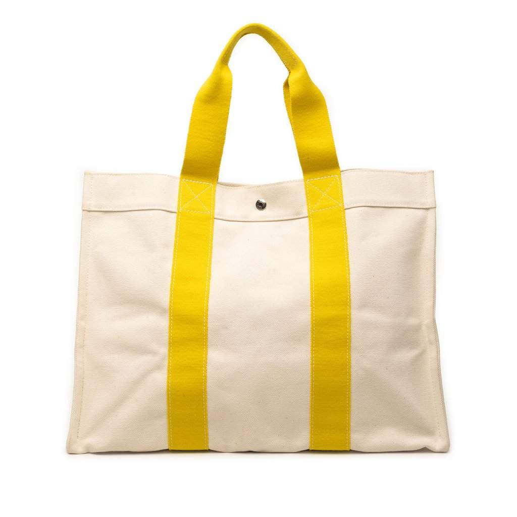 Hermès Toile Bora Bora Tote GM Beige Very good - Front View