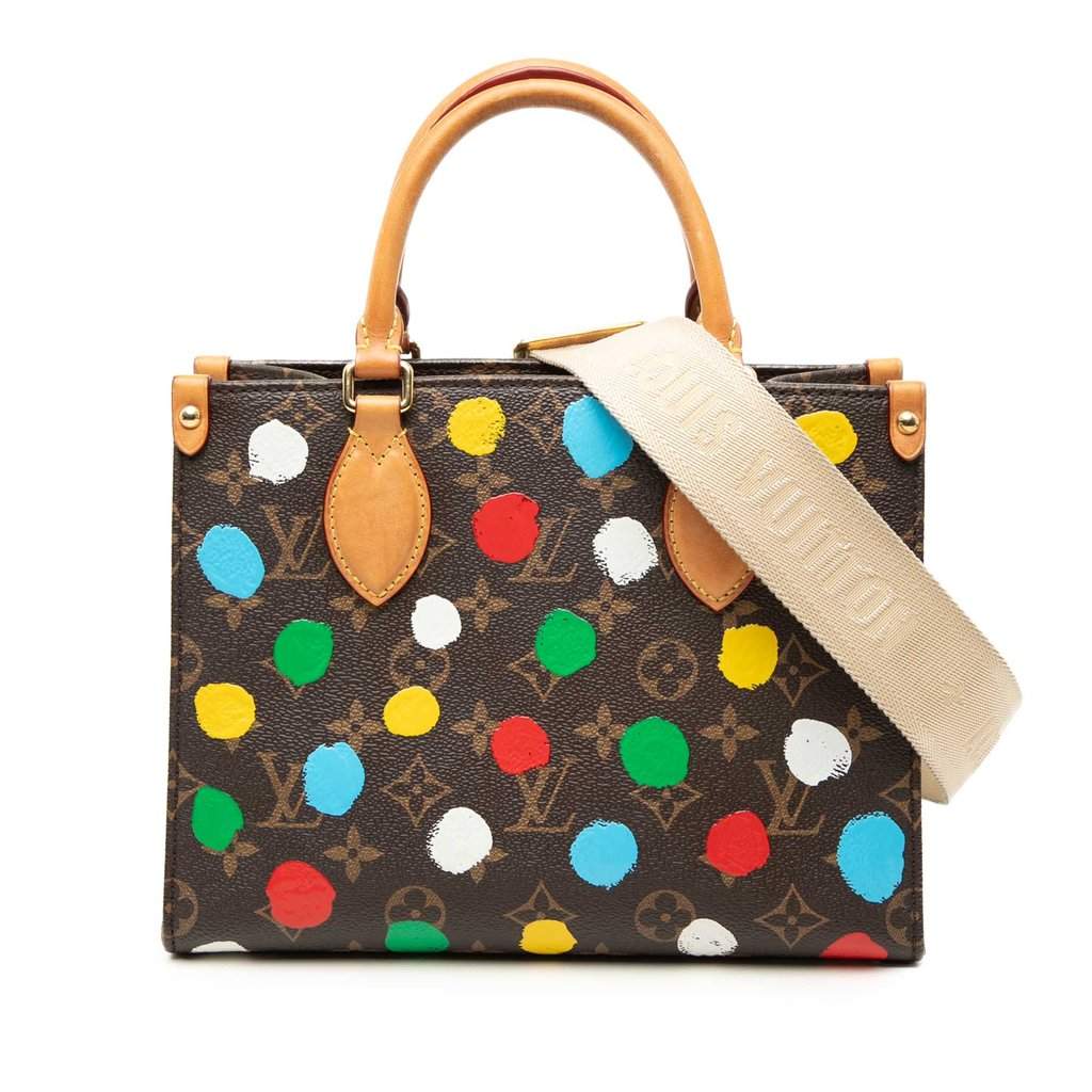 Louis Vuitton Yayoi Kusama Monogram OnTheGo PM Brown Very good - Front View