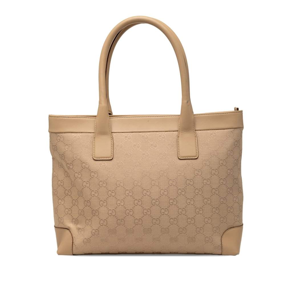 Gucci GG Canvas Tote Beige Very good - Front View