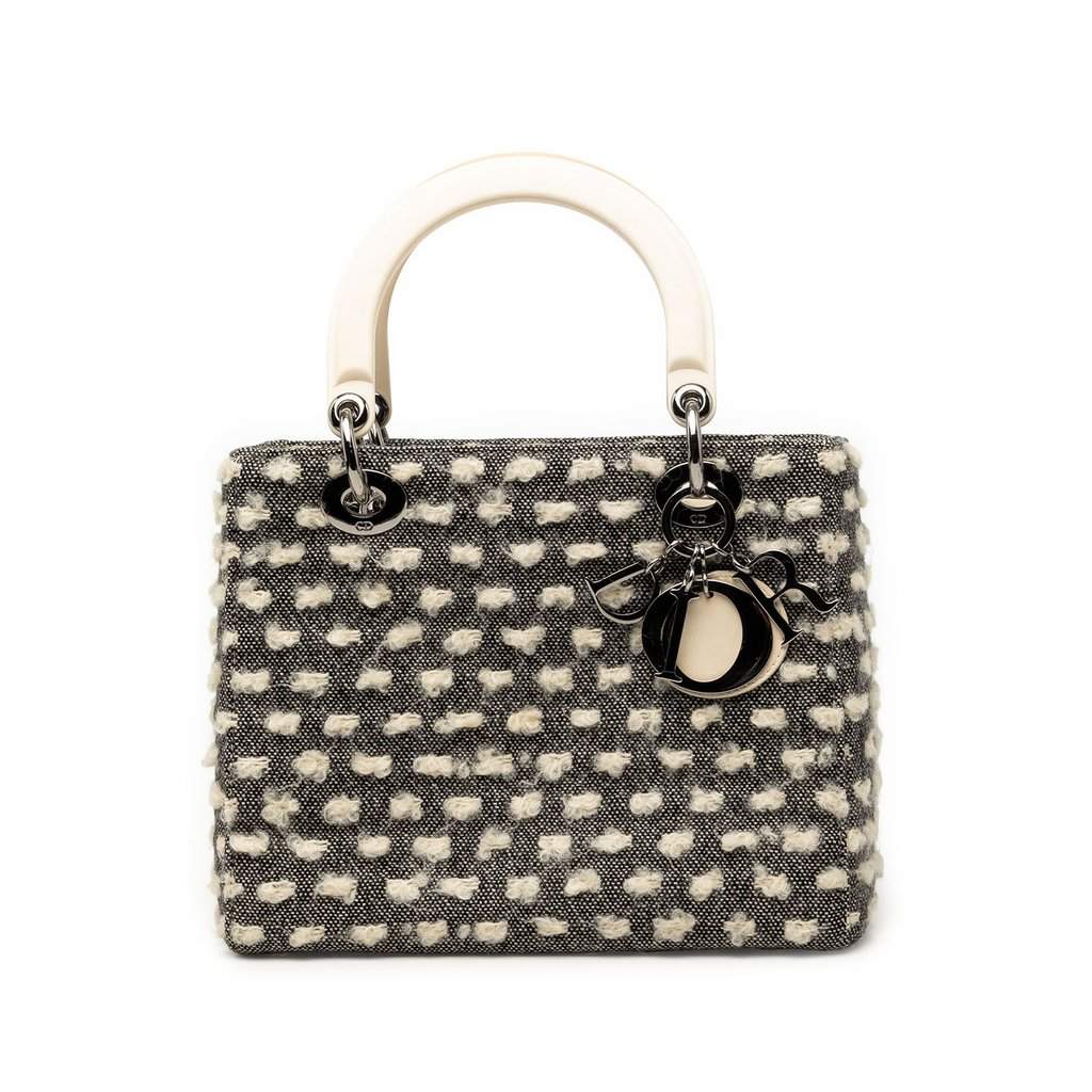 Dior Medium Tweed Lady Dior MultiColor Very good condition - Front View