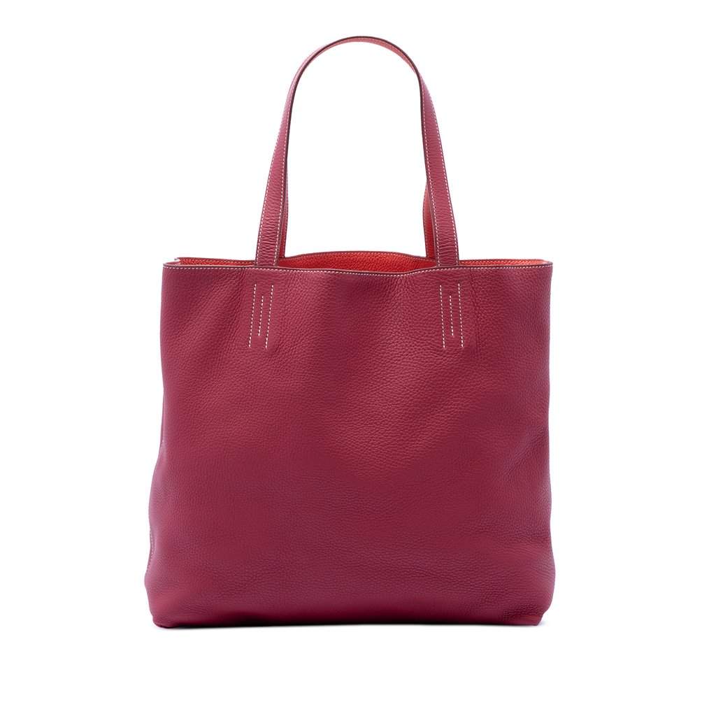 Hermès Clemence Double Sens 36 Red Leather Very good - Front View